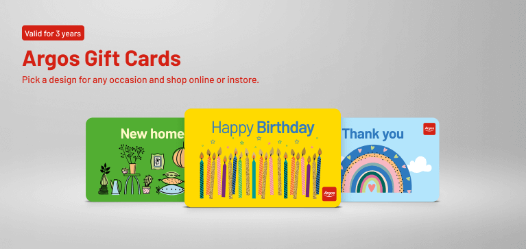 Argos Gift Card - Send the Perfect Gift Banner Image