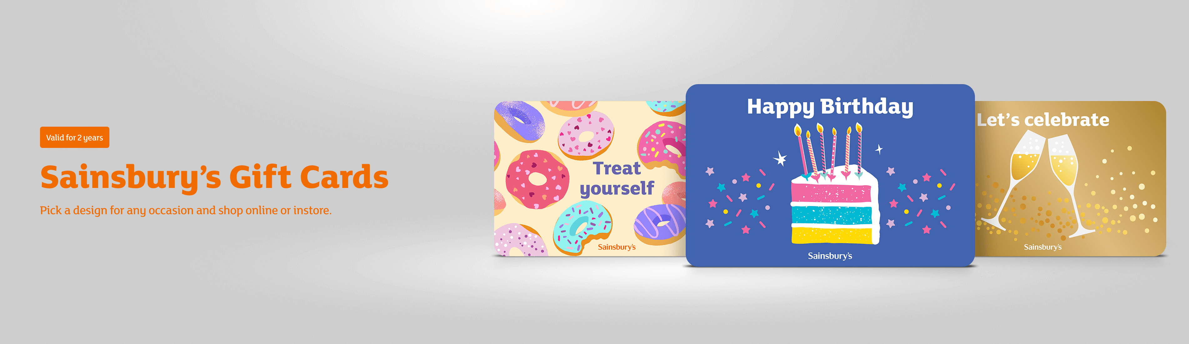 Sainsbury's  Gift Card - Send the Perfect Gift Banner Image