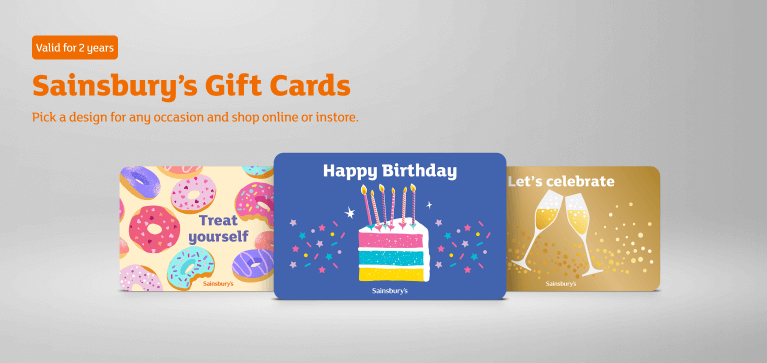 Sainsbury's  Gift Card - Send the Perfect Gift Banner Image